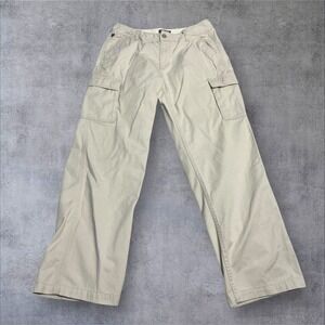 Vtg Polo Jeans Co Ralph‎ Lauren Cream Cargo Pants Womens 8